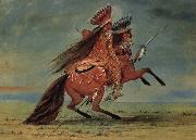 George Catlin Crow Chief oil